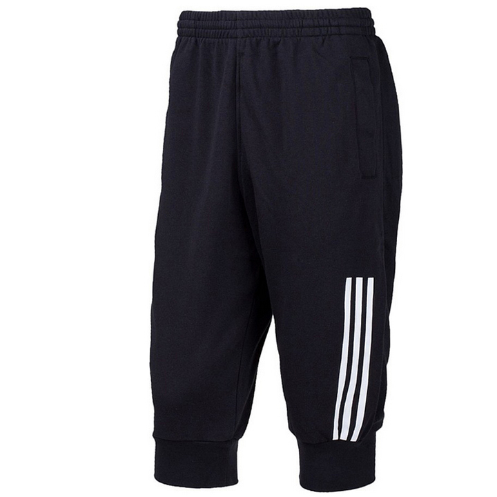 Adidas 阿迪达斯男装 单侧三条纹针织中裤 Z32382
