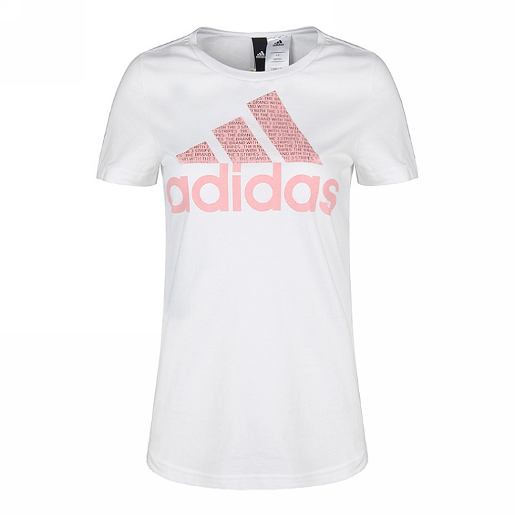 Adidas 阿迪达斯 女装 训练 短袖T恤 FOIL TEXT BOS CV4562