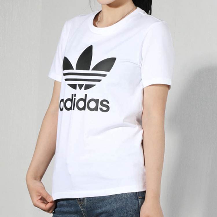 Adidas 三叶草 女装 短袖上衣 TREFOIL TEE 三叶草 FM3306