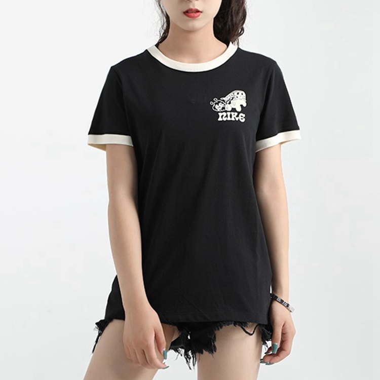 Nike 耐克 女装 休闲 短袖针织衫 运动生活 CV3769-010