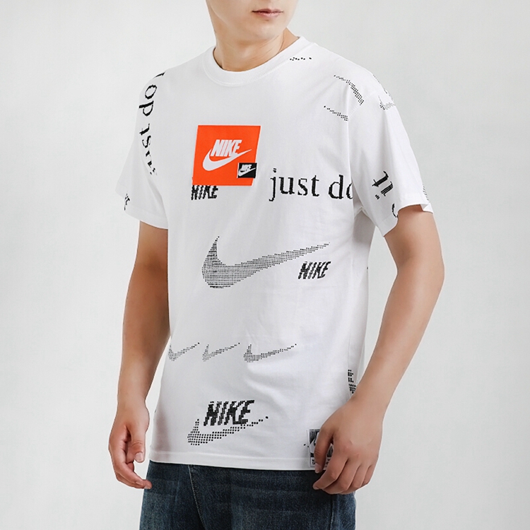 Nike 耐克 男装 休闲 短袖针织衫 运动生活 CW0378-100