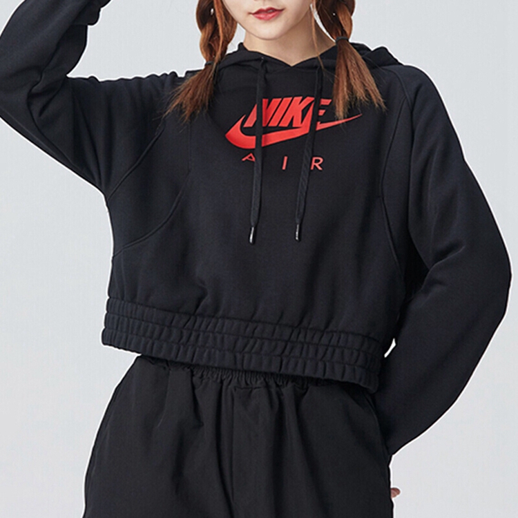 Nike 耐克 女装 休闲 针织套头衫 运动生活HOODED LONG SLEEVE TOP CU6562-011
