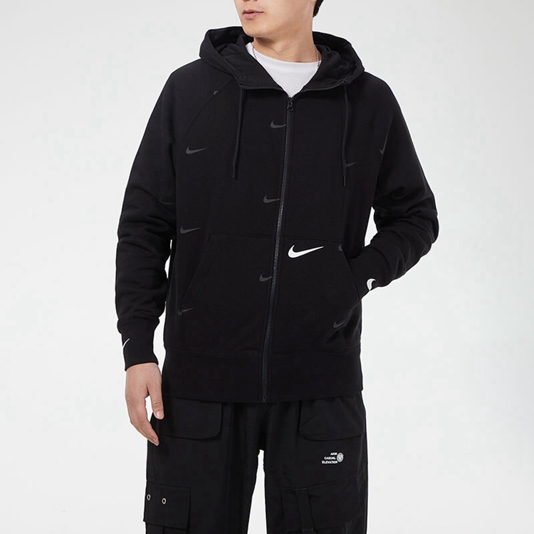 Nike 耐克 男装 休闲 针织夹克 运动生活HOODED FULL ZIP LS TOP DA0083-010